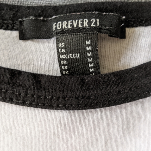 Forever 21 Baseball Ringer Tee - Picture 2 of 3